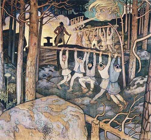 The forging of Sampo, 1897, Väinö Blomstedt