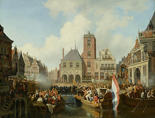 Intocht van prins Maurits te Amsterdam, 1842, Reinier Craeyvanger