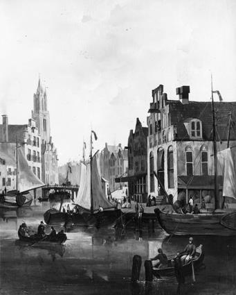 Gefantaseerd stadsgezicht, 1830, Reinier Craeyvanger