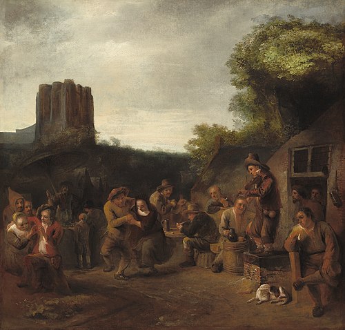 Conviviality Near the Inn, , Constantin Adrien van Renesse