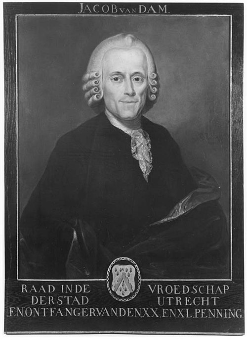 Portrait of Jacob van Dam (1720-1783), 1900, Jacob Maurer