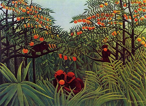 Apes in the Orange Grove, 1910, Henri Rousseau