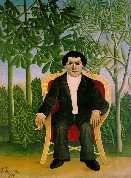 Portrait of Joseph Brummer, 1909, Henri Rousseau