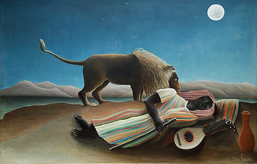 La Bohémienne endormie, 1897, Henri Rousseau