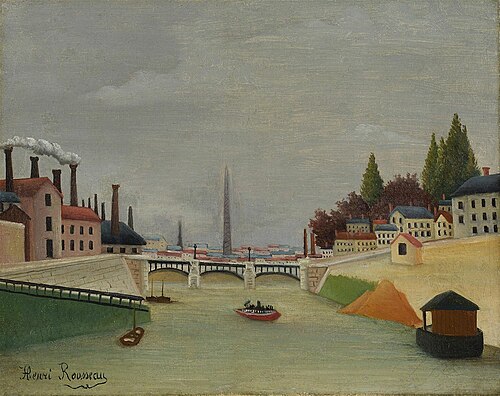 Vue du pont de Grenelle, Trocadéro, 1891, Henri Rousseau