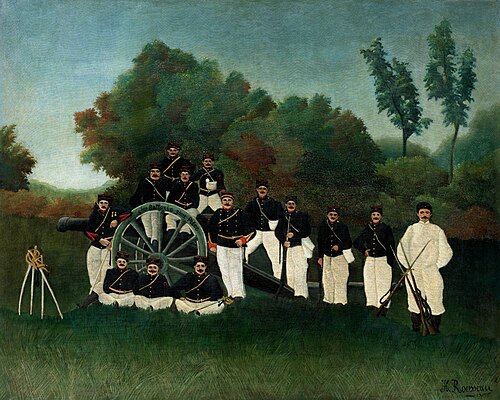 Artillerymen, 1894, Henri Rousseau