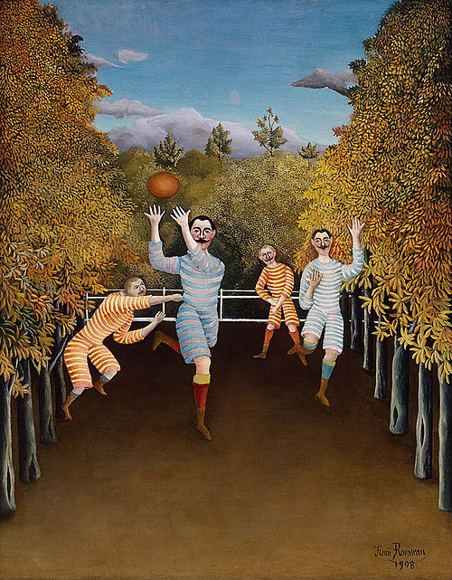 The Football Players, 1908, Henri Rousseau