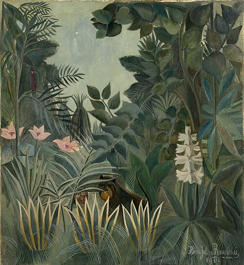 The Equatorial Jungle, 1909, Henri Rousseau