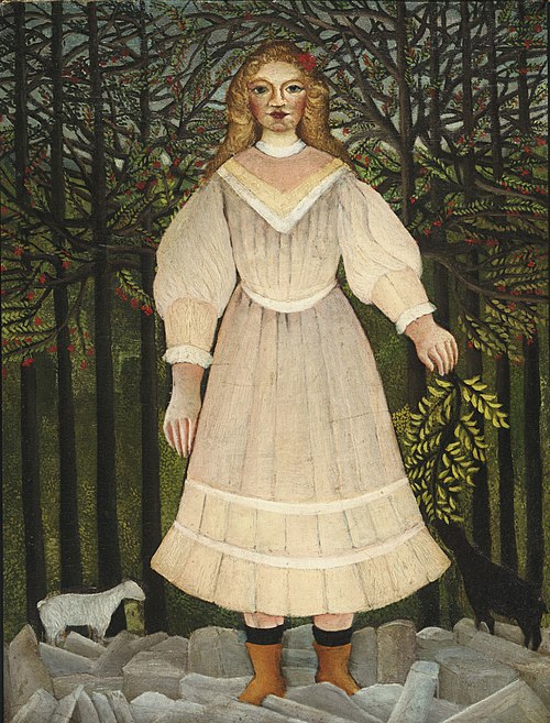 Young Girl in Pink, 1907, Henri Rousseau