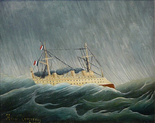 Le Navire dans la tempête, 1899, Henri Rousseau