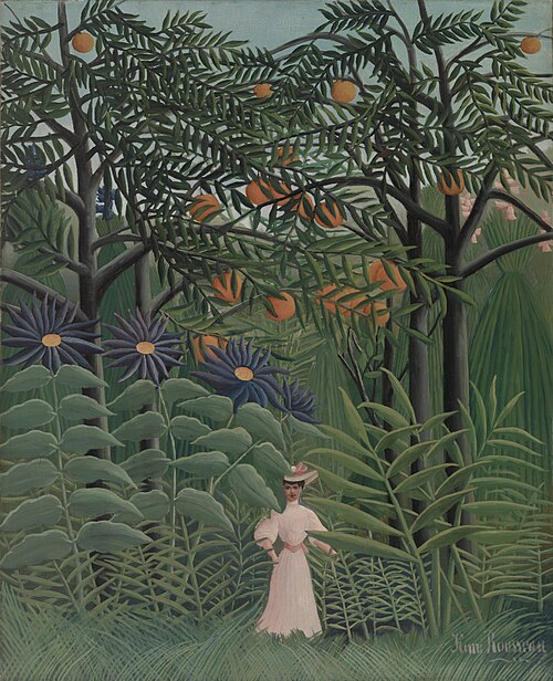 Woman Walking in an Exotic Forest, 1905, Henri Rousseau