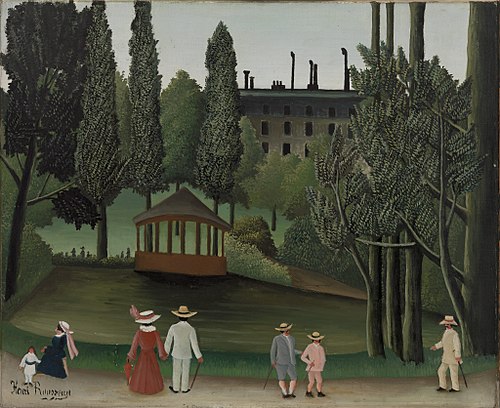 View of Montsouris Park, the Kiosk, 1908, Henri Rousseau