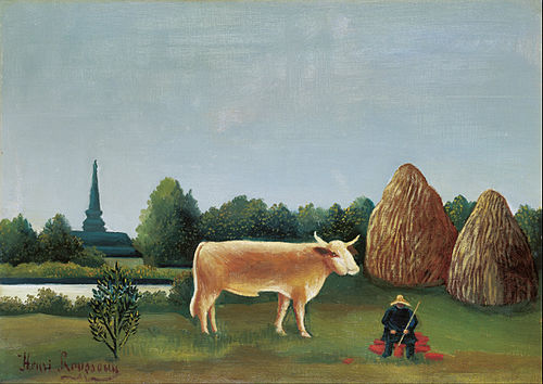 Scene in Bagneux on the Outskirts of Paris, 1909, Henri Rousseau