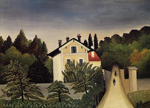 House on the Outskirts of Paris, 1905, Henri Rousseau
