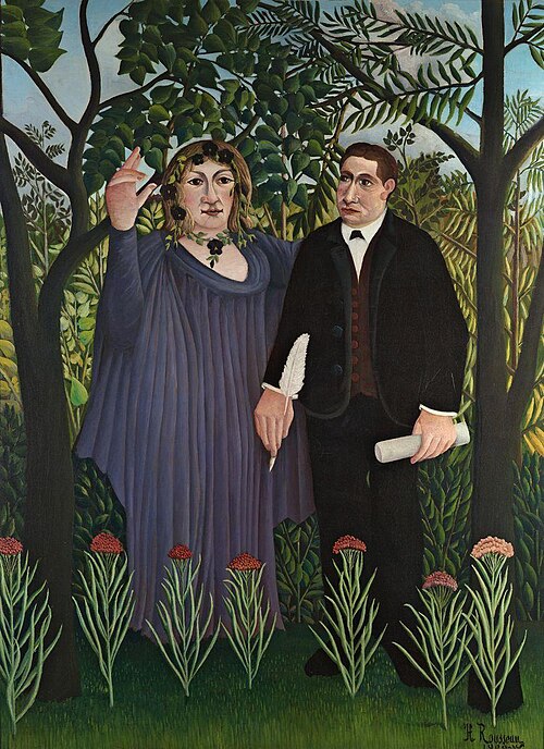 The Muse Inspiring the Poet, 1909, Henri Rousseau