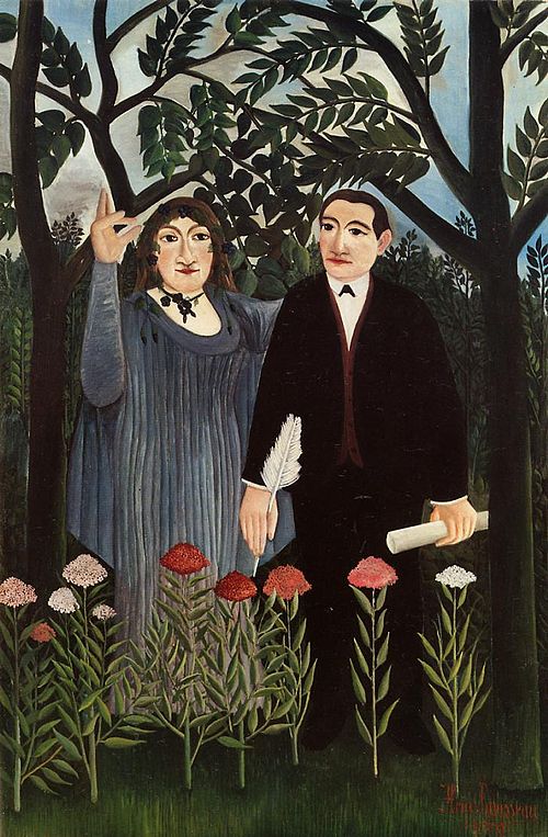 The Muse Inspiring the Poet, 1909, Henri Rousseau