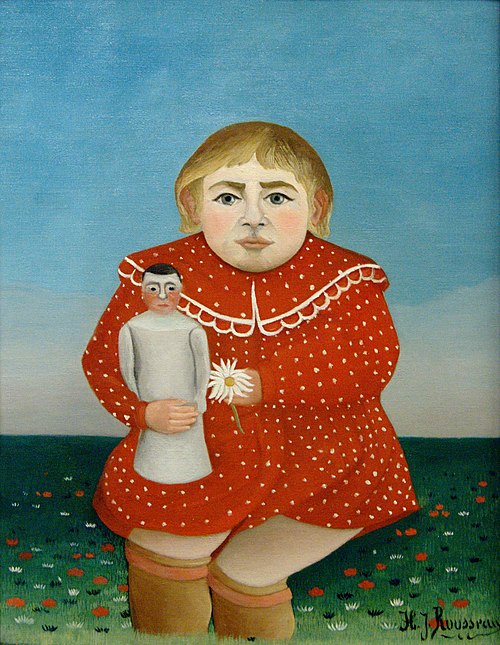 L'Enfant à la poupée, 1892, Henri Rousseau