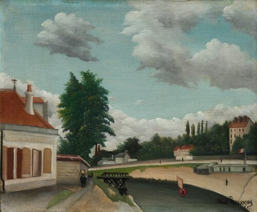 Outskirts of Paris, 1901, Henri Rousseau