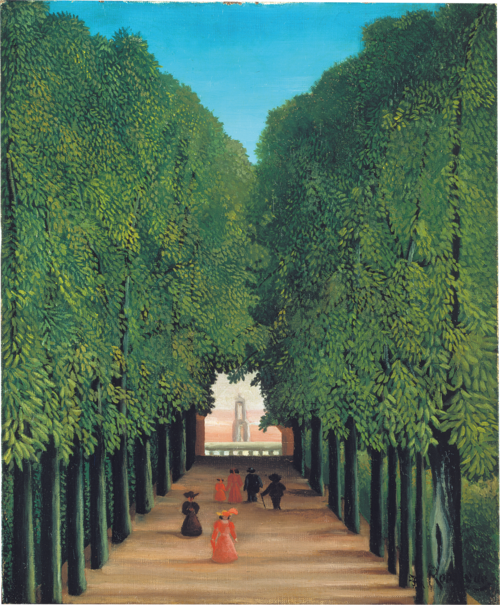 The Avenue in Saint-Cloud Park, 1908, Henri Rousseau