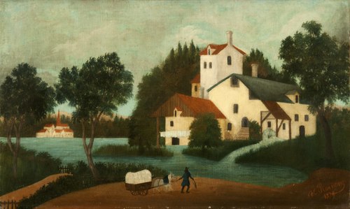 Landscape with Watermill, 1896, Henri Rousseau