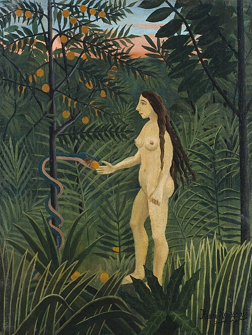 Eve and the Serpent, 1900, Henri Rousseau