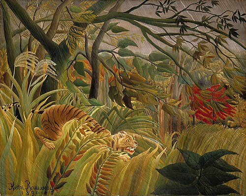 Tiger in a Tropical Storm, 1891, Henri Rousseau