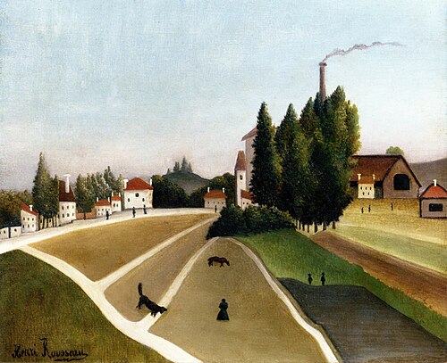 Landscape with Factory, 1904, Henri Rousseau