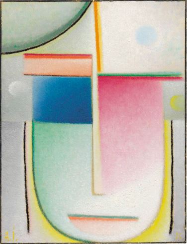 Abstrakter Kopf: inneres Schauen vom Glück, 1926, Alexej von Jawlensky