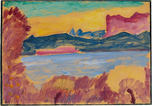 Landscape, Lake Geneva, 1915, Alexej von Jawlensky
