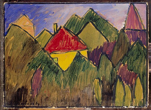 Rote Giebel, 1910, Alexej von Jawlensky