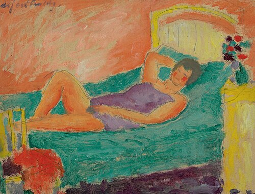 Liegendes Mädchen, 1917, Alexej von Jawlensky