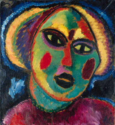 Mädchen mit violetter Bluse, 1912, Alexej von Jawlensky