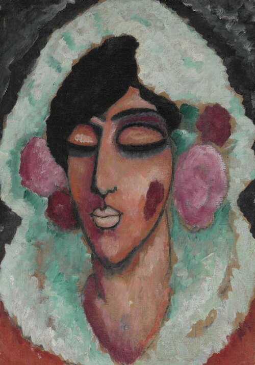 Spanierin mit geschlossenen Augen, 1913, Alexej von Jawlensky