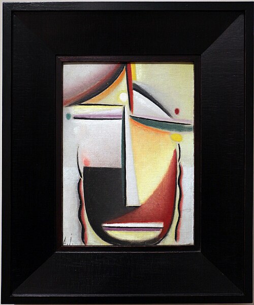 testa astratta, autunno e morente, 1923, Alexej von Jawlensky