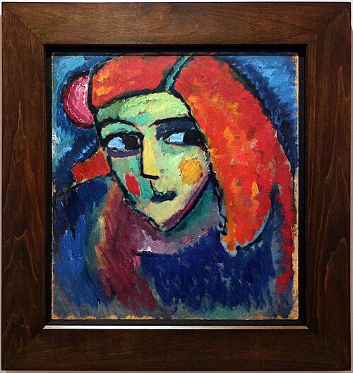 donna pallida con capelli rossi, 1911, Alexej von Jawlensky