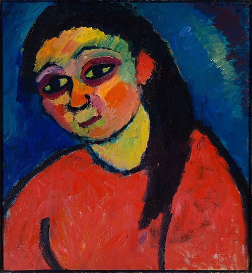 Frau mit roter Bluse, 1911, Alexej von Jawlensky