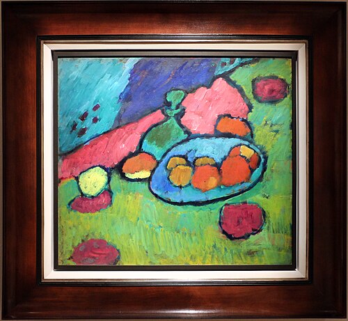 Still-life with Plate of Fruits, 1907, Alexej von Jawlensky