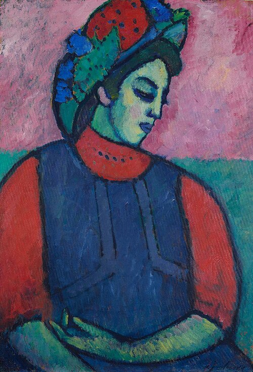 Mädchen mit grauer Schürze, 1909, Alexej von Jawlensky