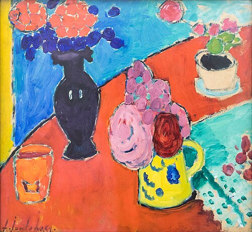 Still Life with Vase and Jug, 1909, Alexej von Jawlensky