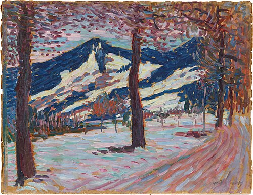 Landscape in Füssen (spring), 1905, Alexej von Jawlensky