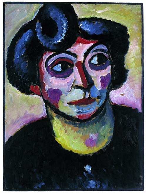 Frau mit Stirnlocke (Jawlensky), 1950, Alexej von Jawlensky