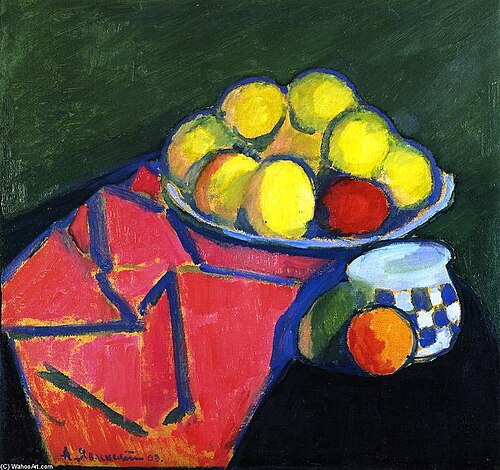 Stillleben mit Äpfeln (Jawlensky), 1908, Alexej von Jawlensky