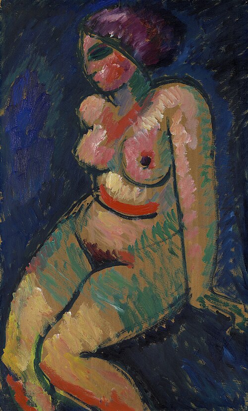 Sitzender weiblicher Akt, 1910, Alexej von Jawlensky