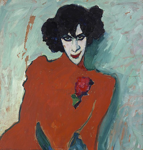 Portrait of Alexander Sakharoff, 1909, Alexej von Jawlensky