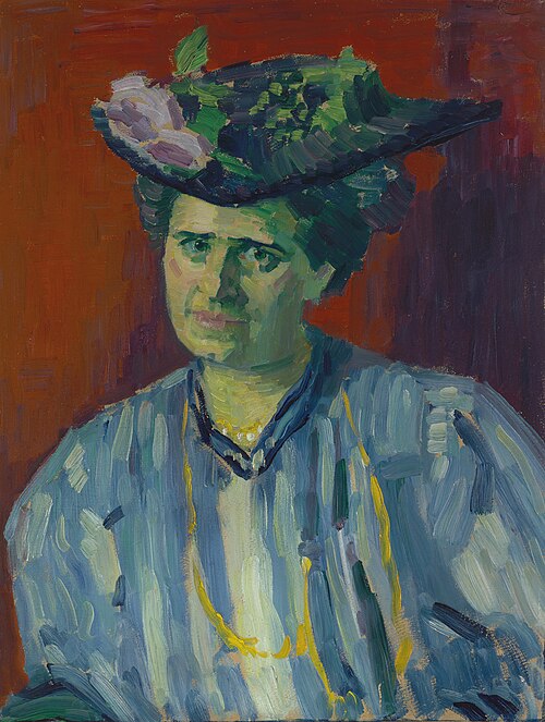 Porträt Hedwig Kubin, 1906, Alexej von Jawlensky