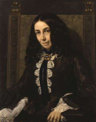 Elizabeth Barrett Browning, 1858, Michele Gordigiani