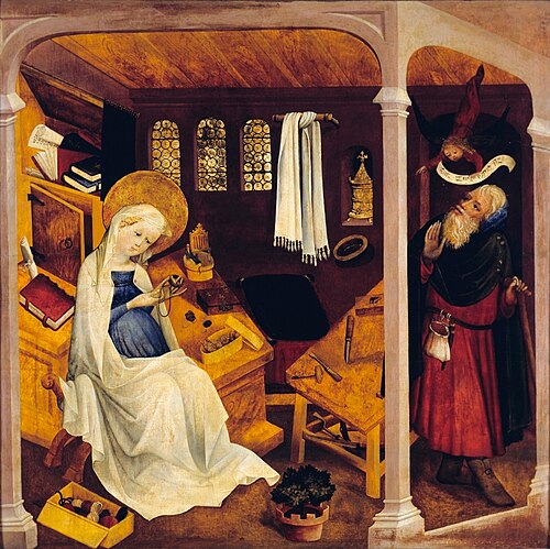 Le Doute de Joseph, 1410, Maître du haut Rhin