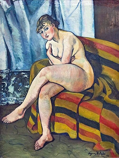 Nu assis sur un canapé - 1916 - Suzanne Valadon, 1916, Suzanne Valadon