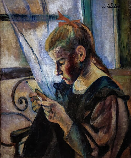Jeune fille faisant du crochet, 1892, Suzanne Valadon