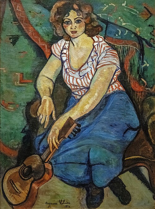 Woman with guitar, 1920, Suzanne Valadon